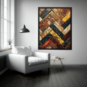 Rustic herringbone wood texture pattern