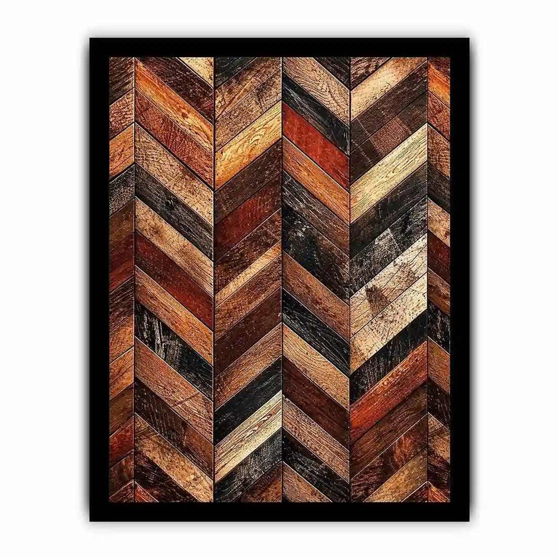 Rustic chevron wood panel texture