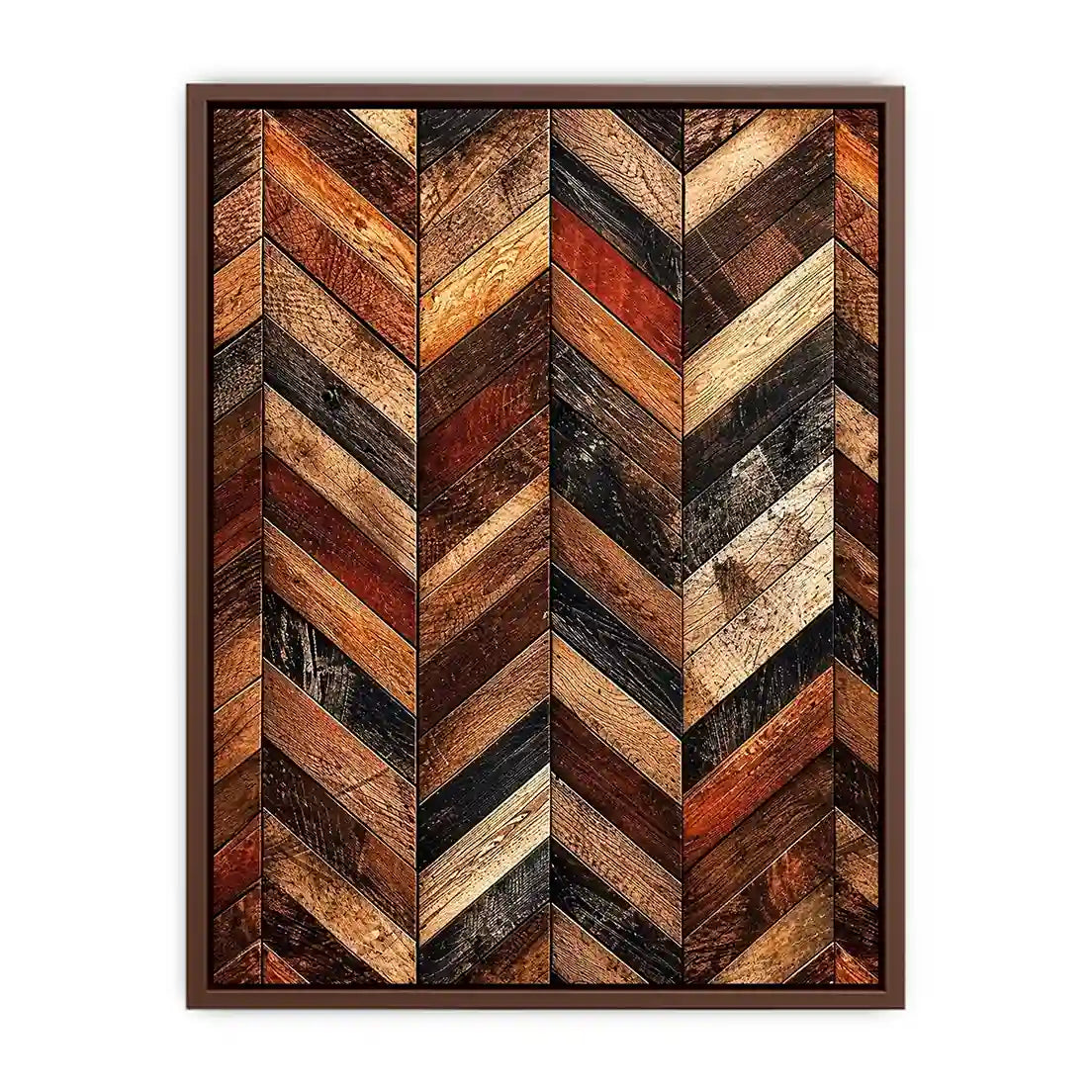 Rustic chevron wood panel texture