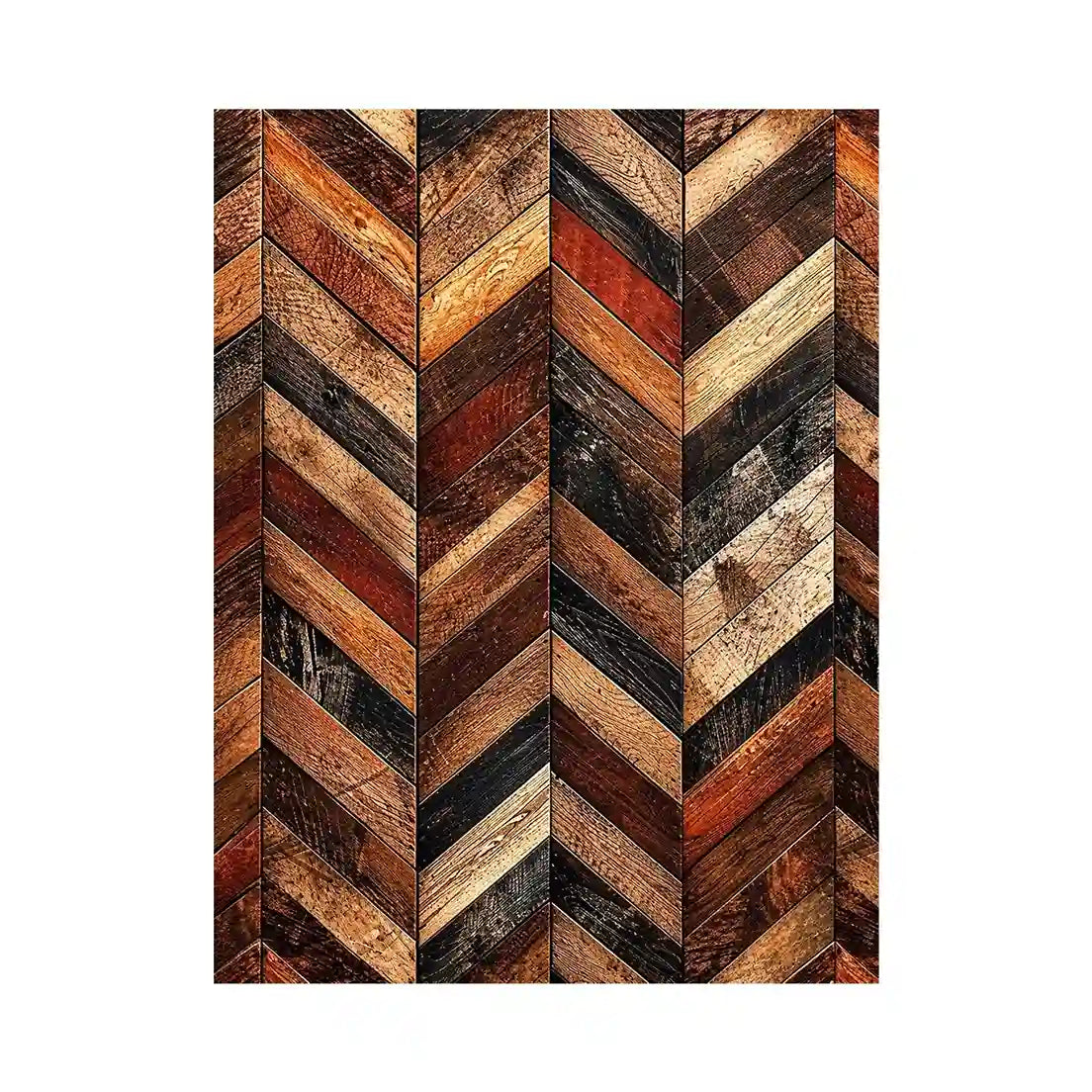 Rustic chevron wood panel texture