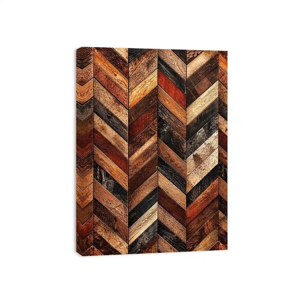 Rustic chevron wood panel texture