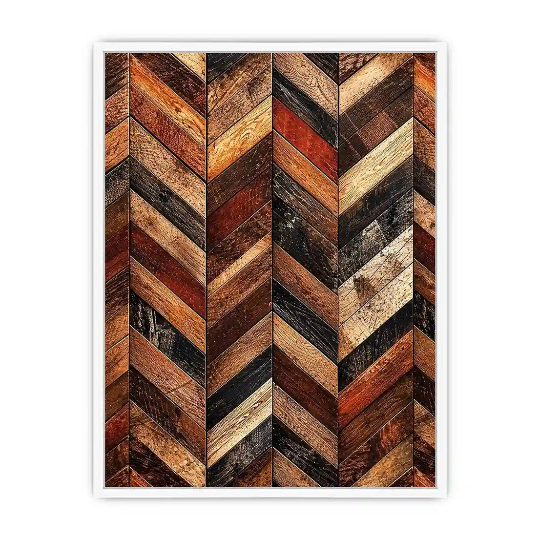 Rustic chevron wood panel texture