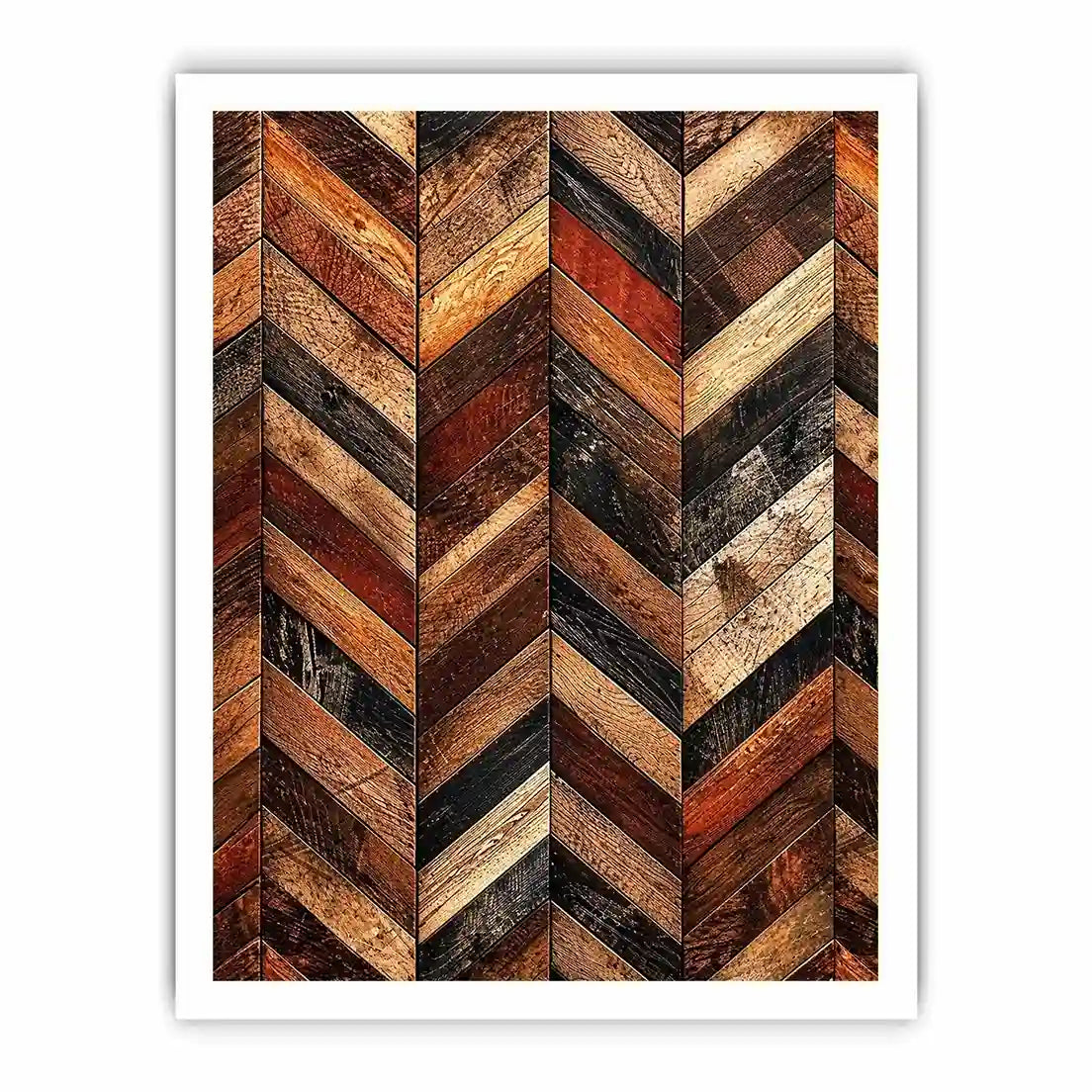 Rustic chevron wood panel texture