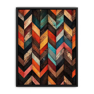 Rustic wood chevron design pattern