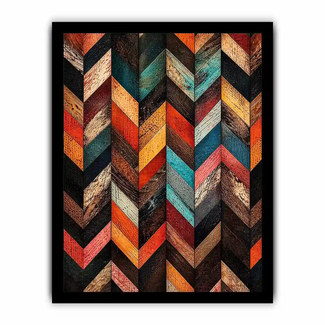 Rustic wood chevron design pattern