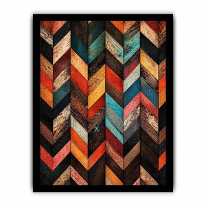 Rustic wood chevron design pattern