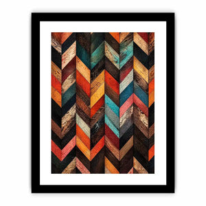 Rustic wood chevron design pattern