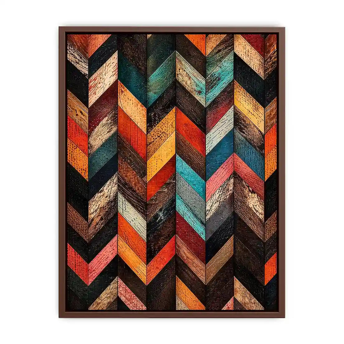 Rustic wood chevron design pattern