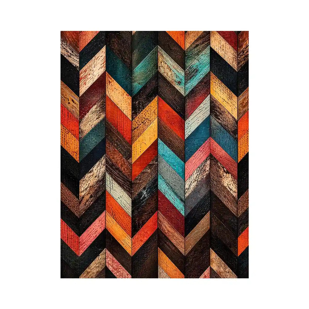 Rustic wood chevron design pattern