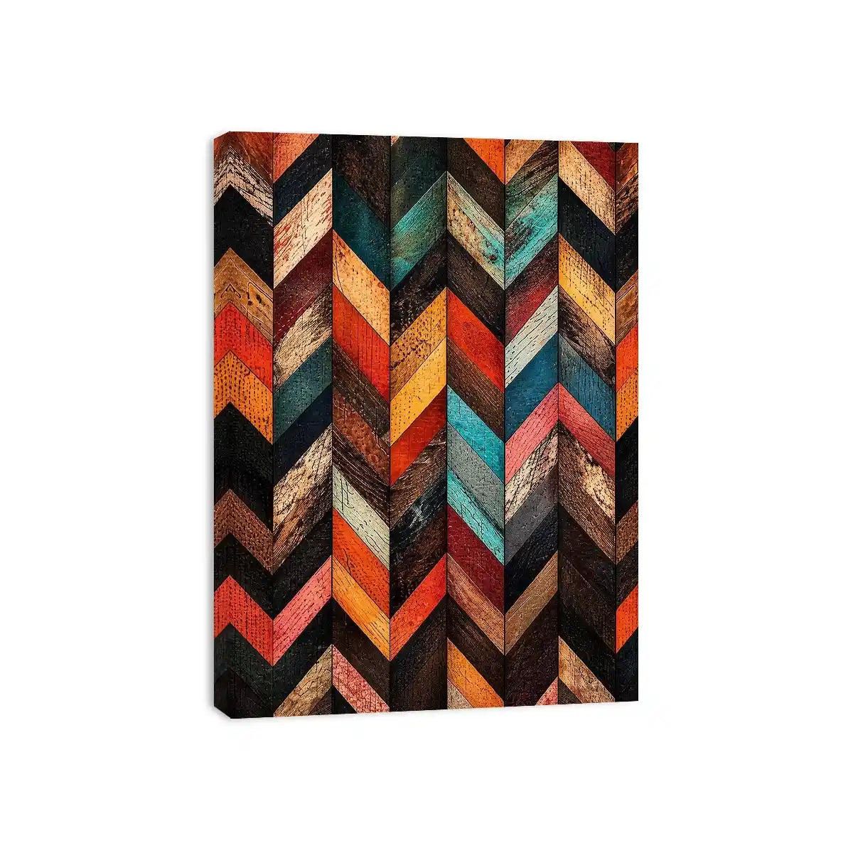 Rustic wood chevron design pattern