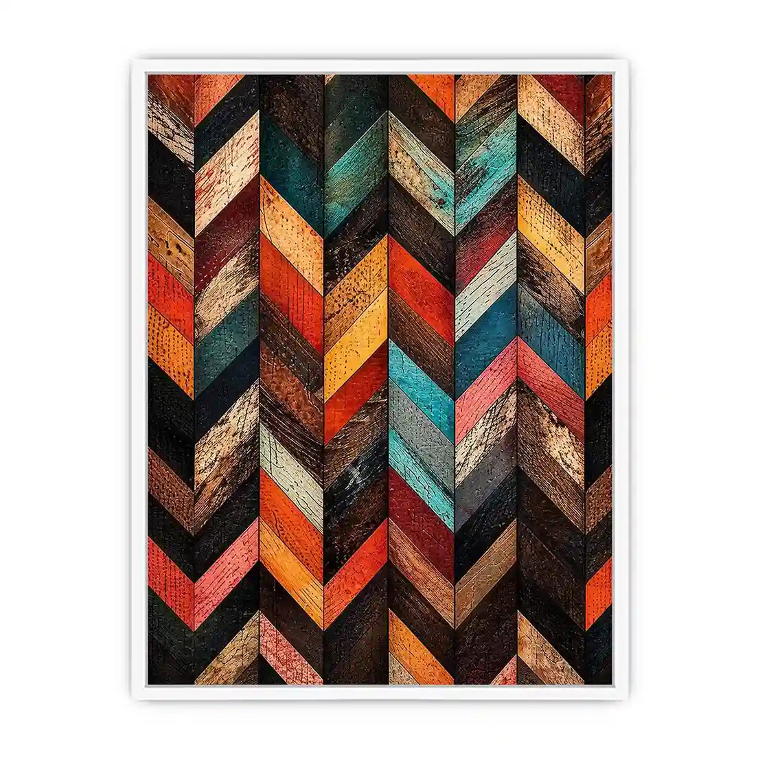 Rustic wood chevron design pattern