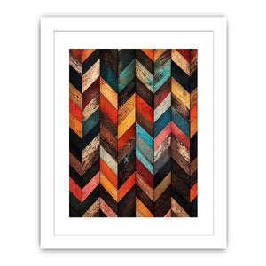 Rustic wood chevron design pattern
