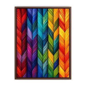 Vibrant chevron feather pattern design