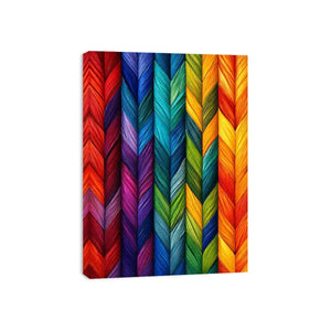 Vibrant chevron feather pattern design