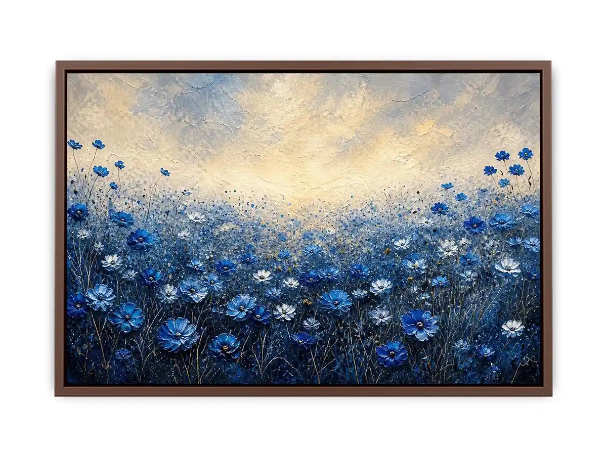 Serene wildflower meadow at dawn