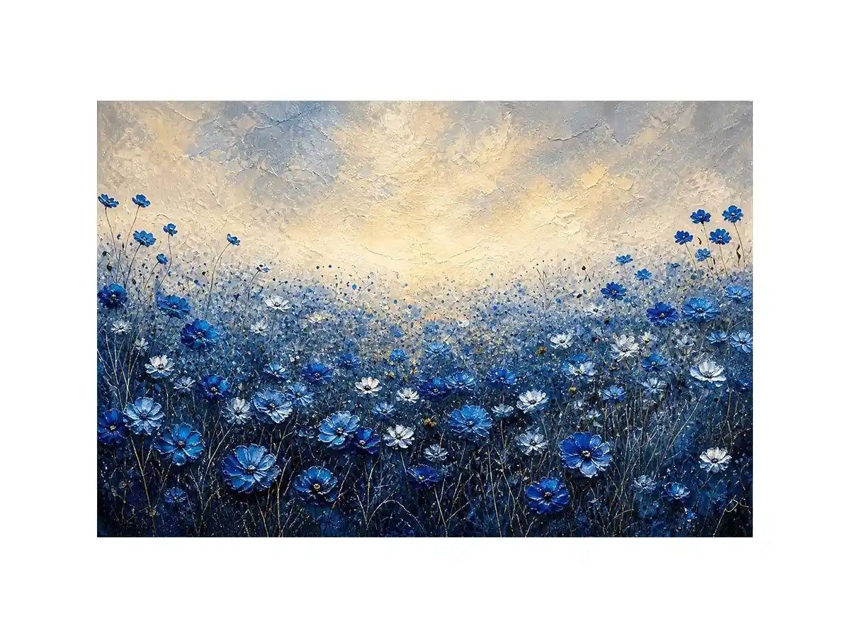 Serene wildflower meadow at dawn