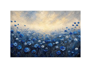 Serene wildflower meadow at dawn