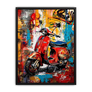 Graffiti and chrome: Vespa street art