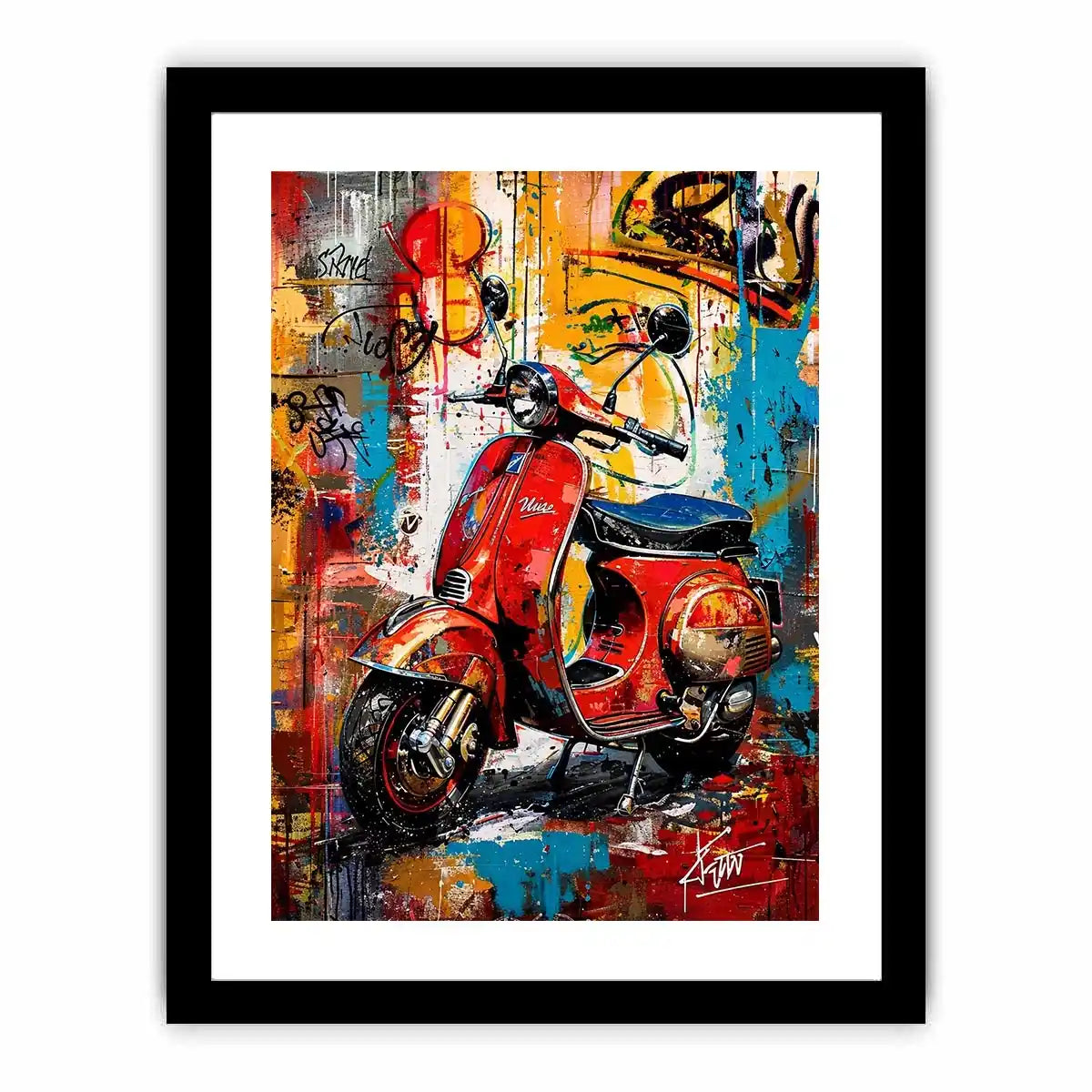 Graffiti and chrome: Vespa street art