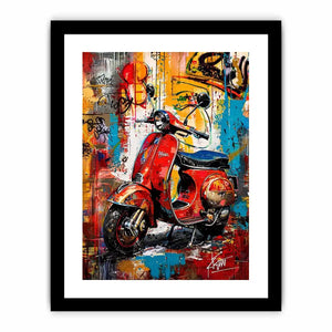 Graffiti and chrome: Vespa street art