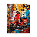 Graffiti and chrome: Vespa street art