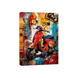 Graffiti and chrome: Vespa street art