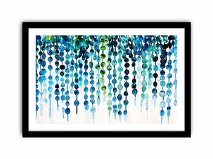 Oceanic abstract watercolor flow