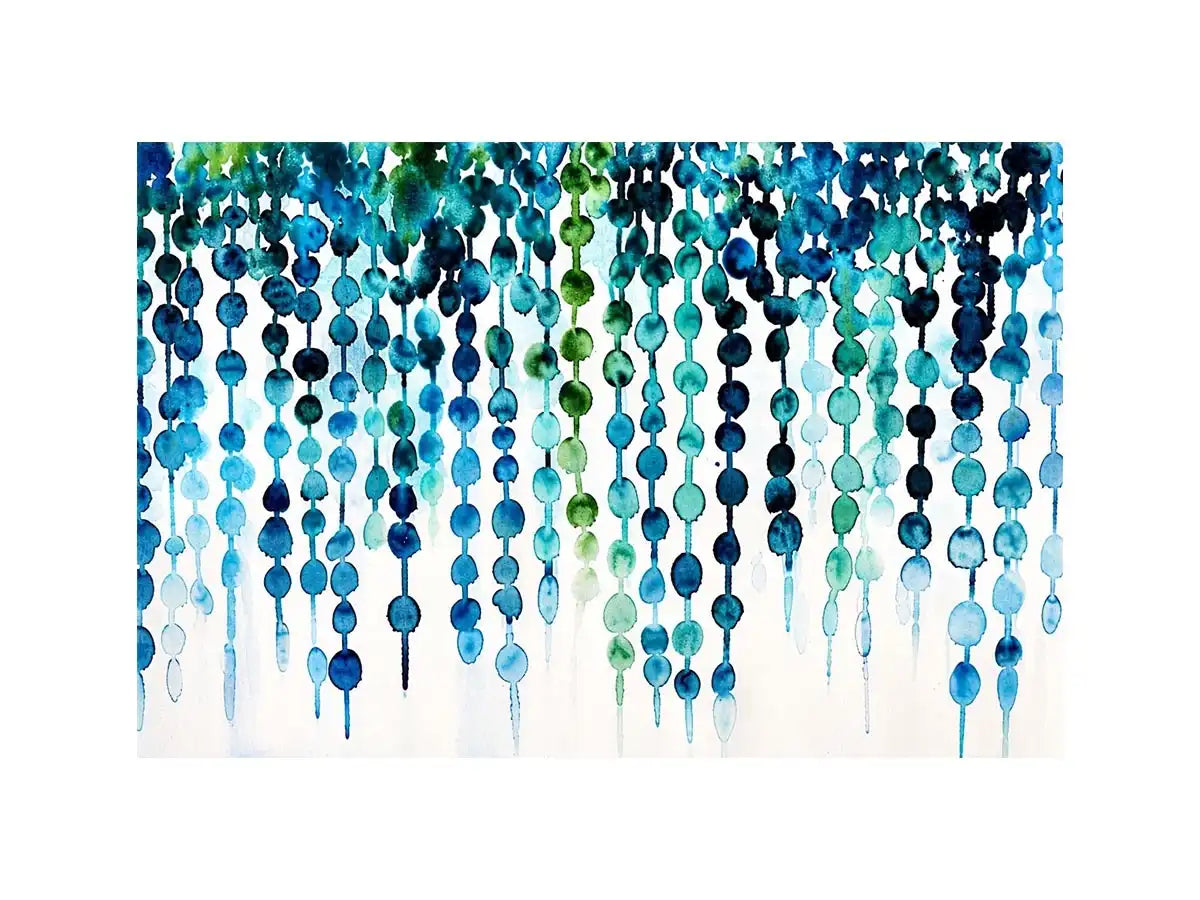 Oceanic abstract watercolor flow