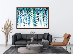 Oceanic abstract watercolor flow