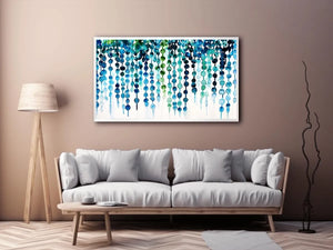 Oceanic abstract watercolor flow