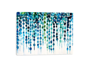 Oceanic abstract watercolor flow