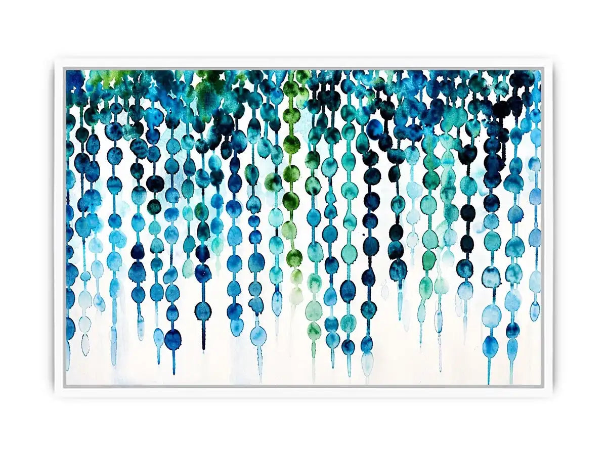 Oceanic abstract watercolor flow