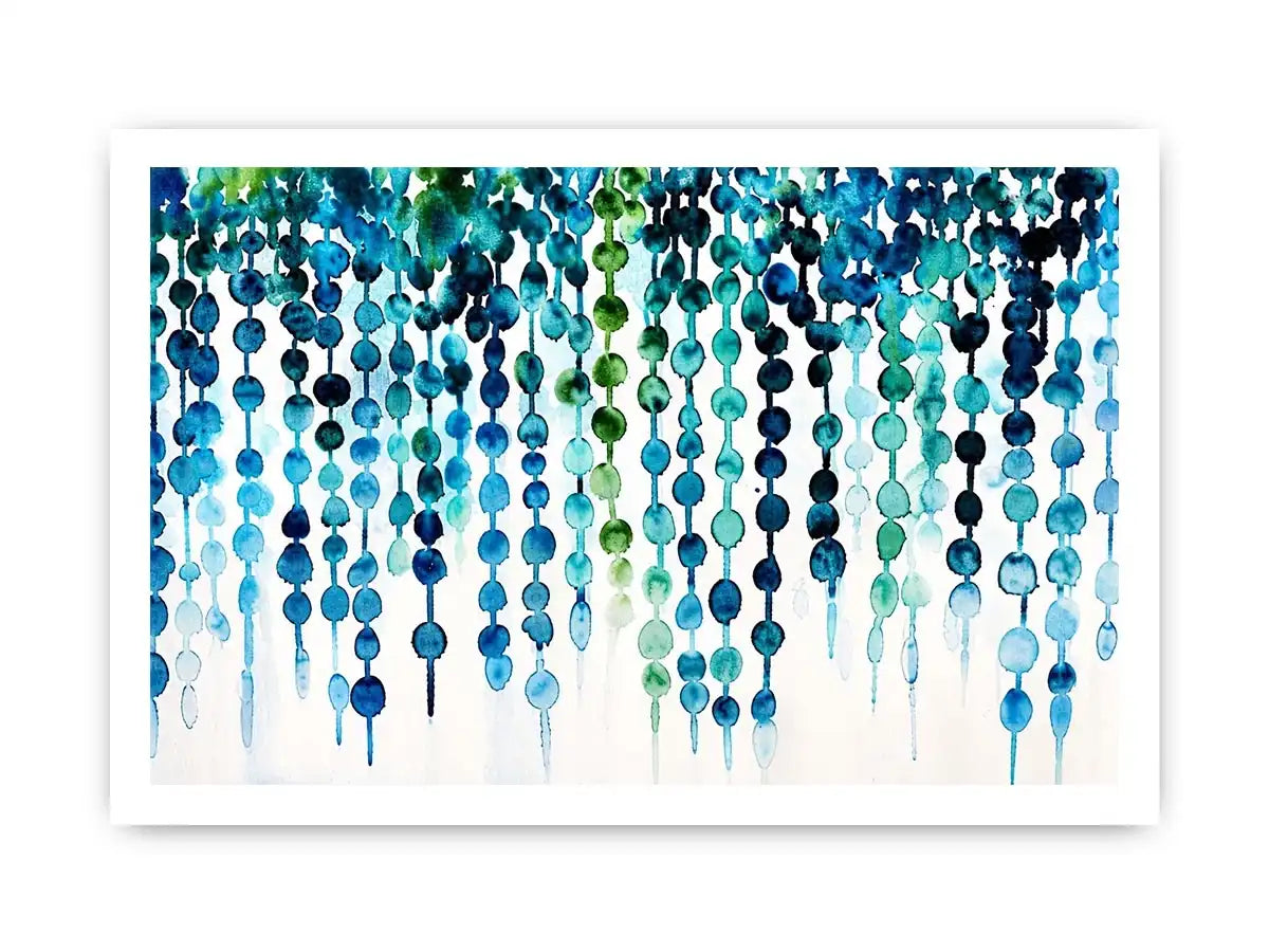 Oceanic abstract watercolor flow