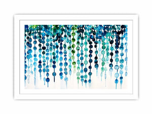 Oceanic abstract watercolor flow