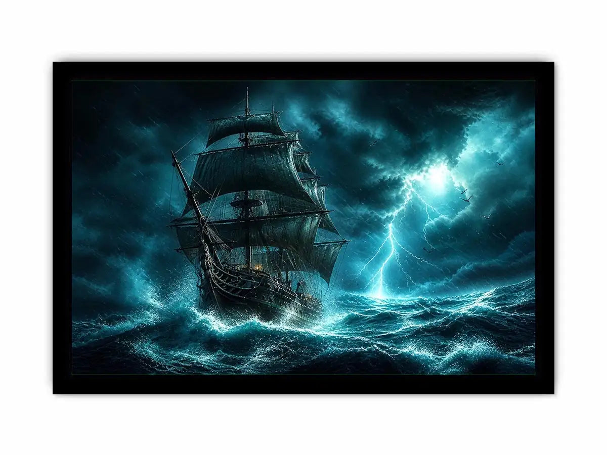 Stormy voyage on a turbulent sea