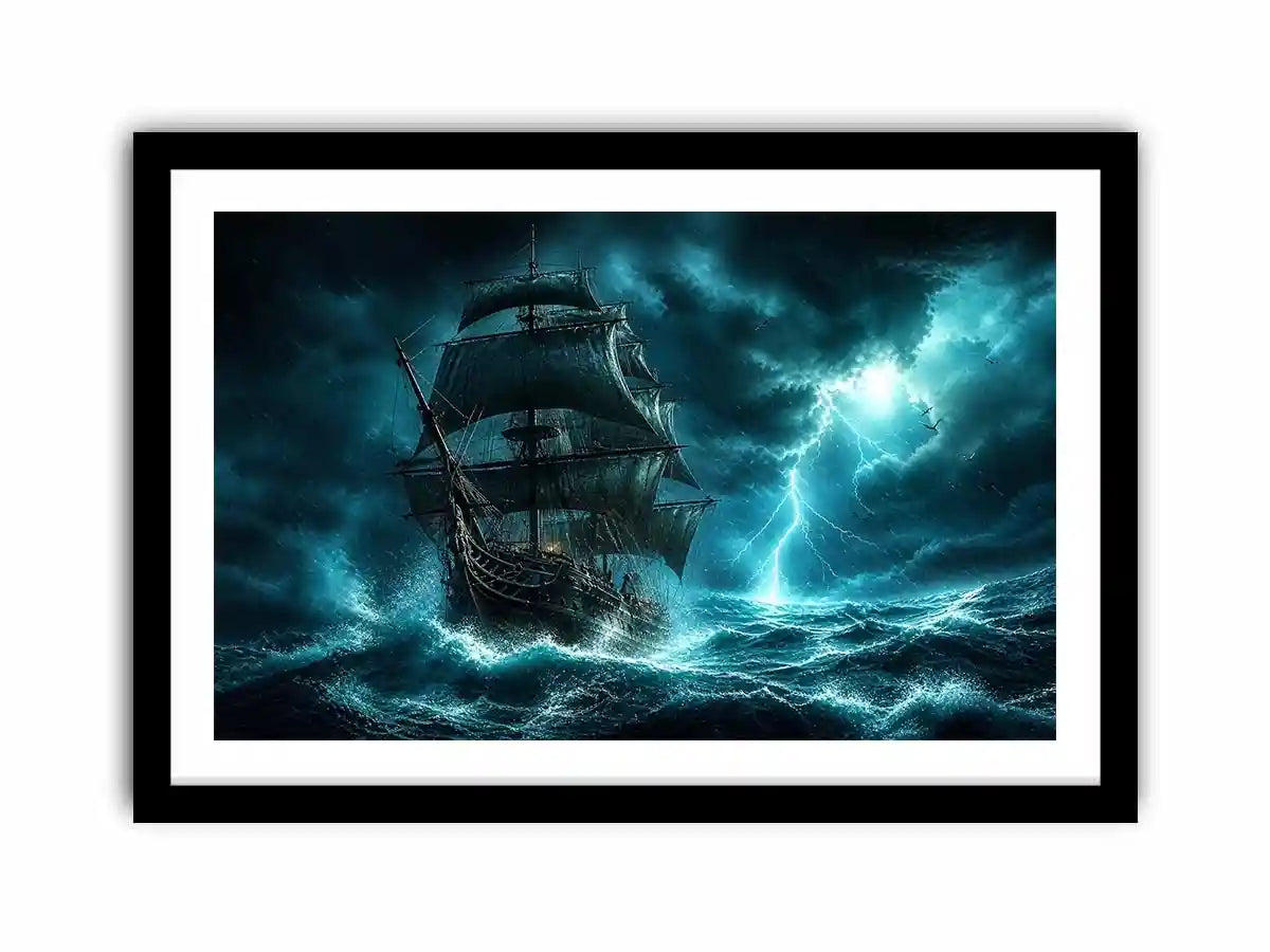 Stormy voyage on a turbulent sea