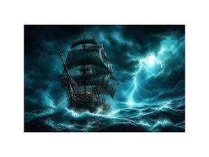 Stormy voyage on a turbulent sea