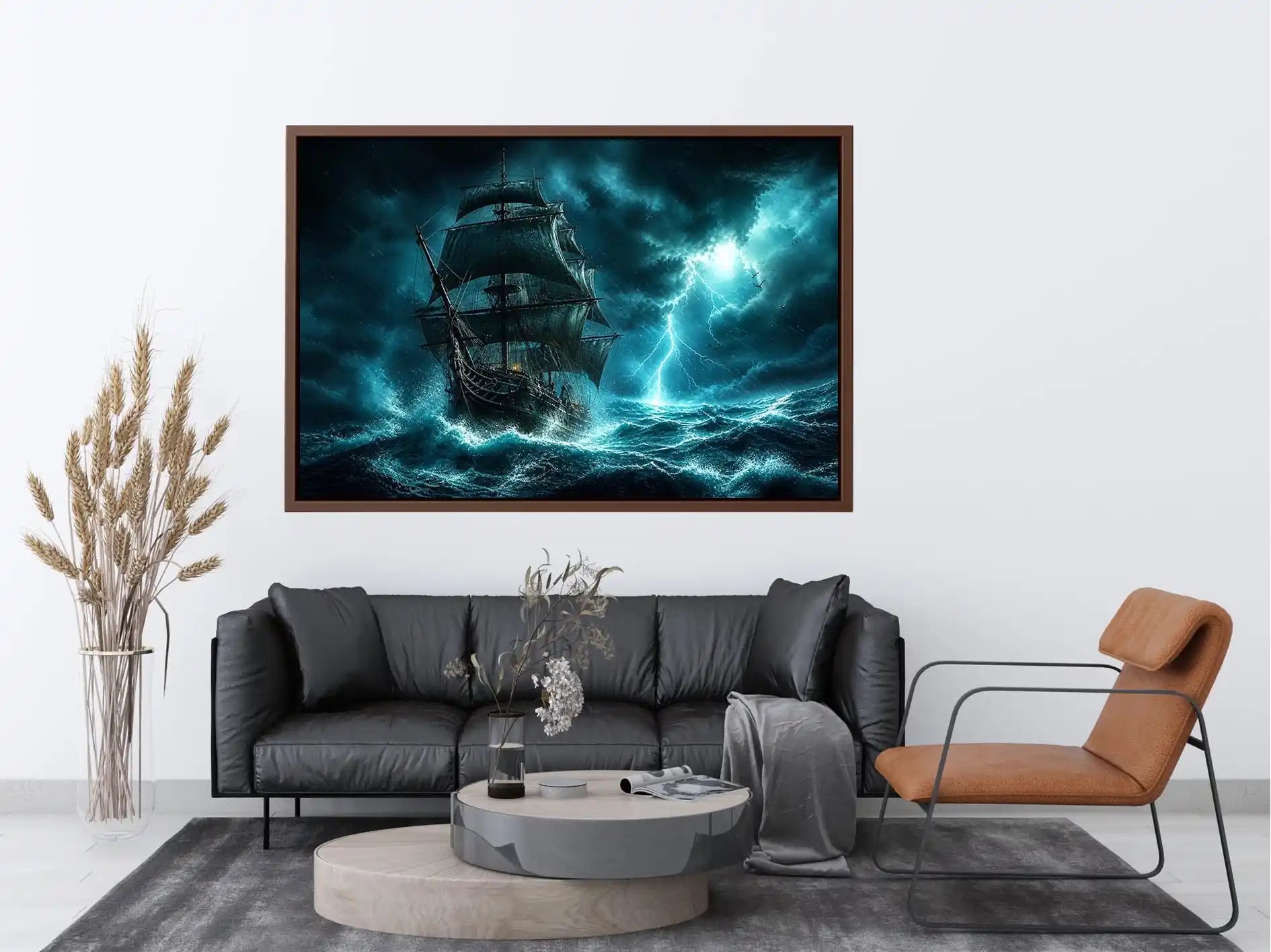 Stormy voyage on a turbulent sea