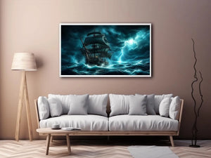 Stormy voyage on a turbulent sea