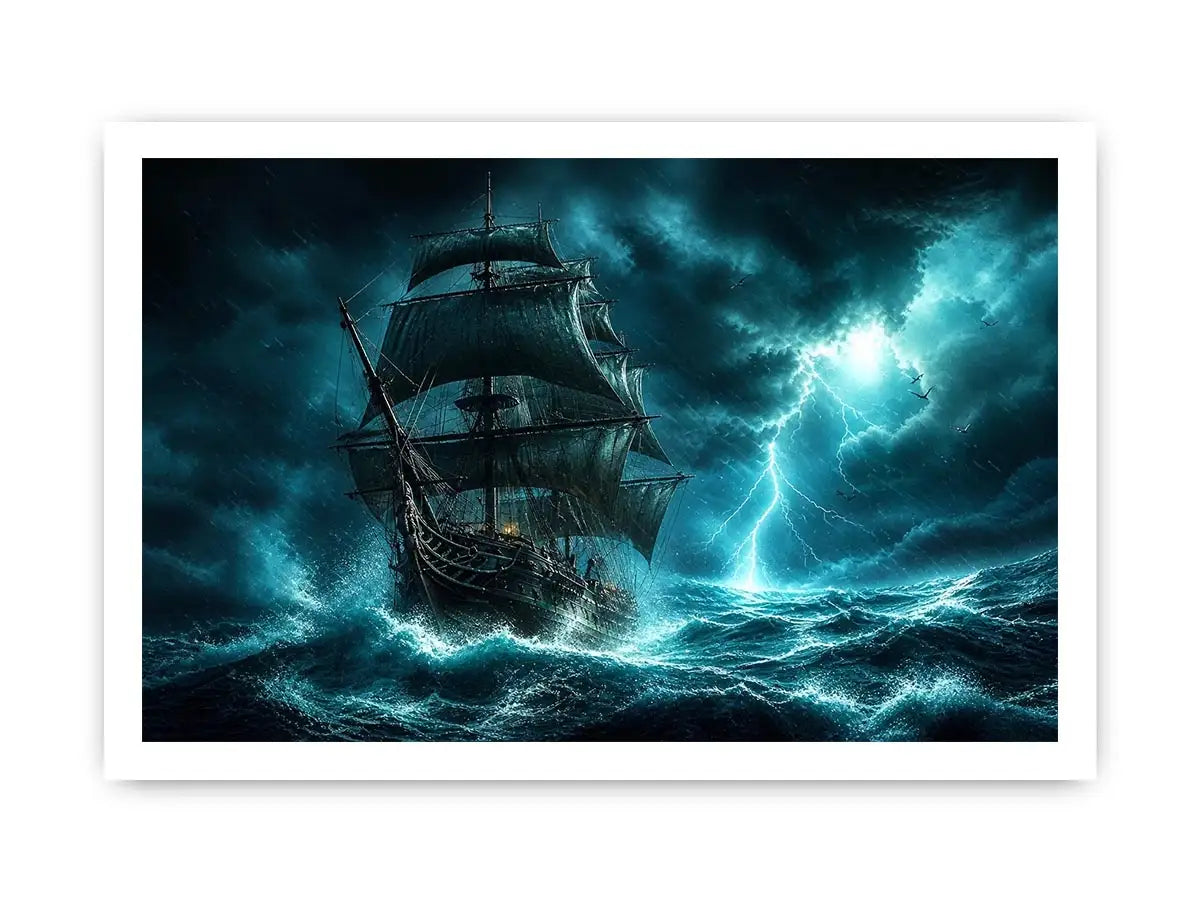 Stormy voyage on a turbulent sea