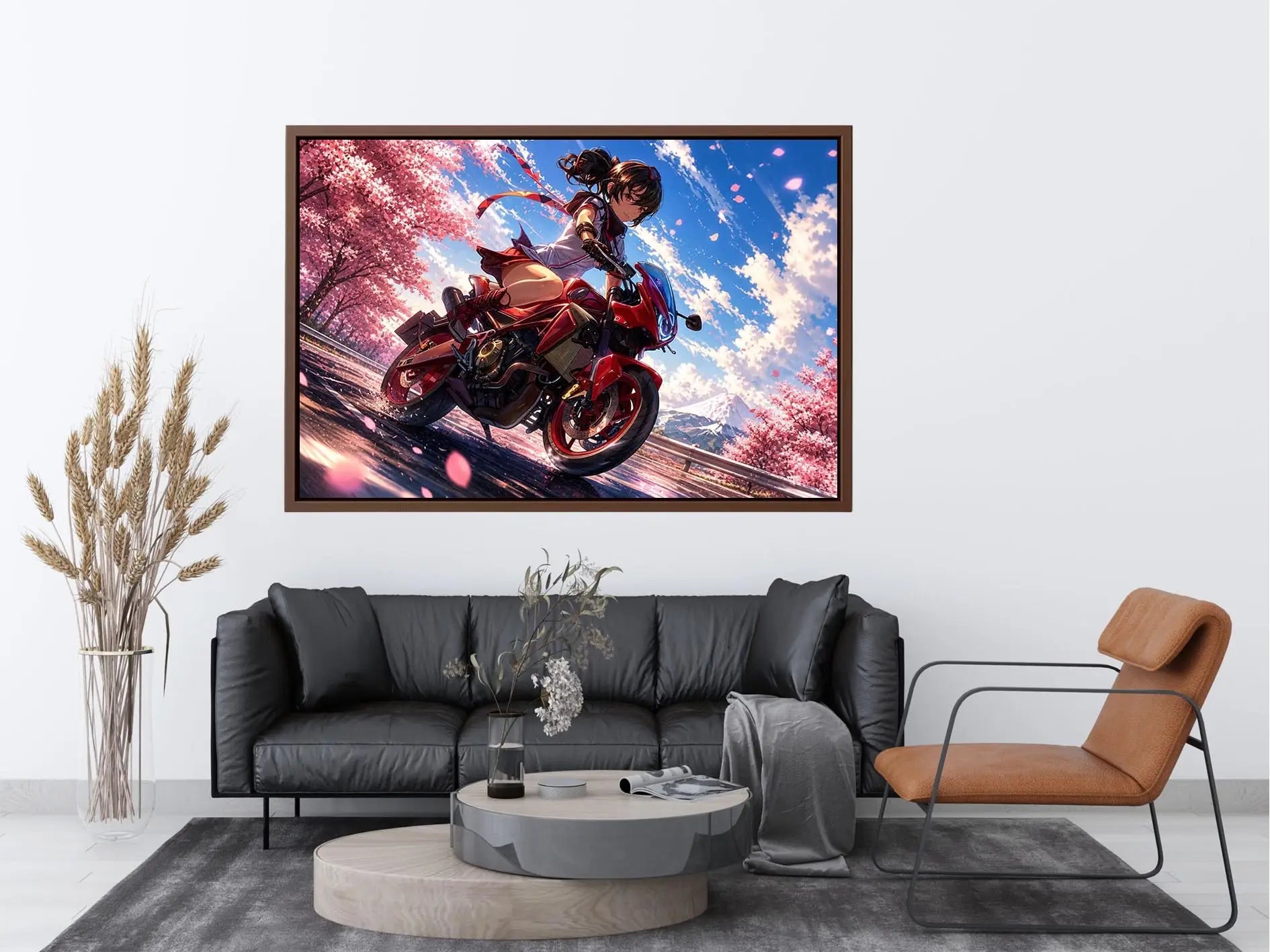 Spring speedster in cherry blossoms