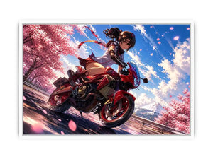 Spring speedster in cherry blossoms