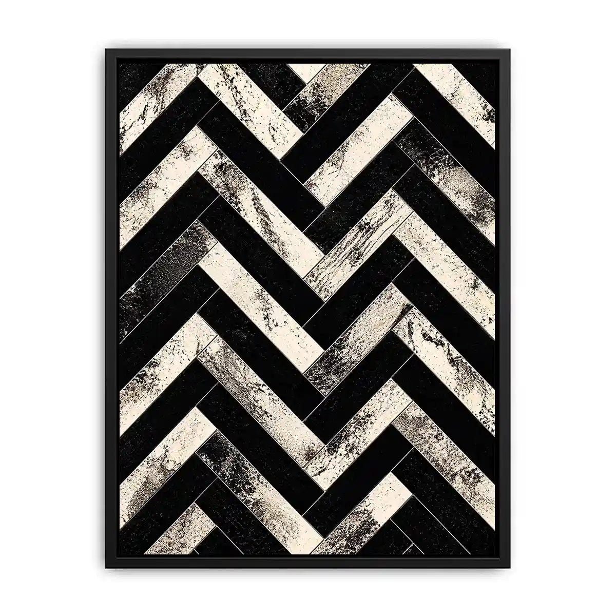 Geometric chevron pattern with textured details