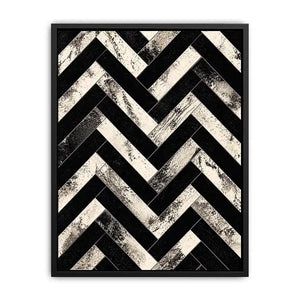 Geometric chevron pattern with textured details
