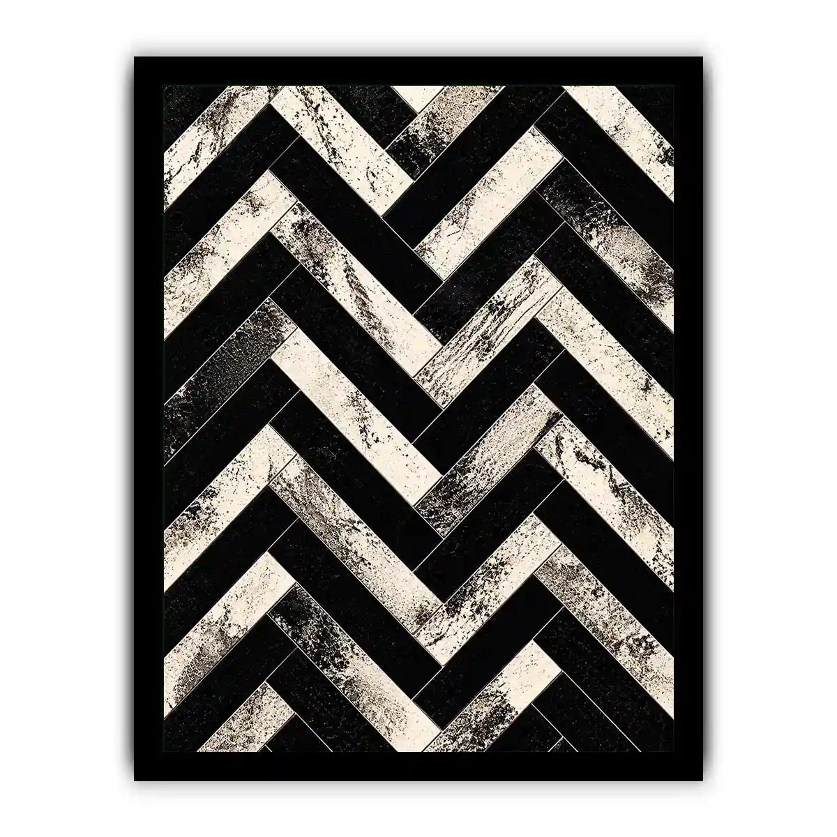 Geometric chevron pattern with textured details