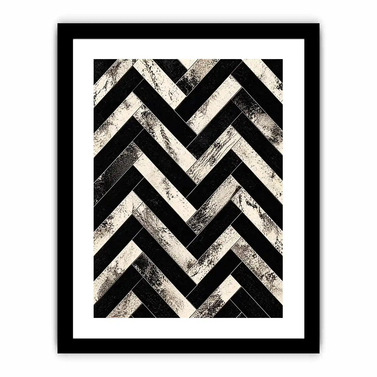 Geometric chevron pattern with textured details