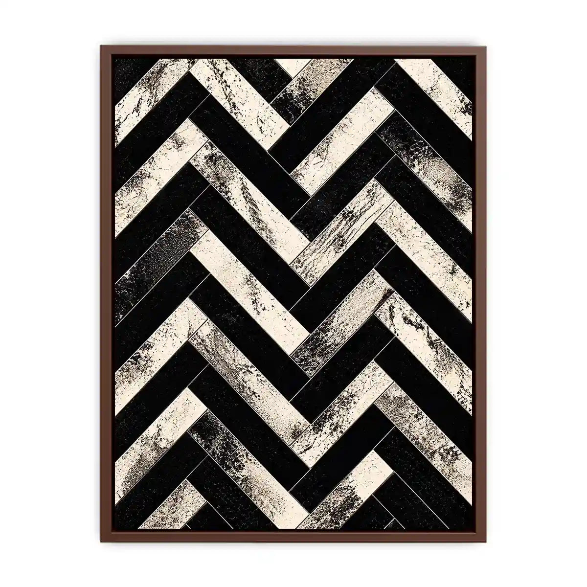 Geometric chevron pattern with textured details