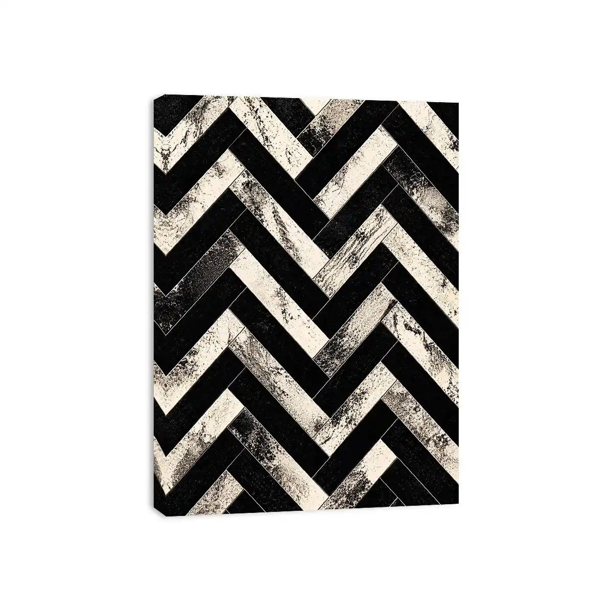 Geometric chevron pattern with textured details