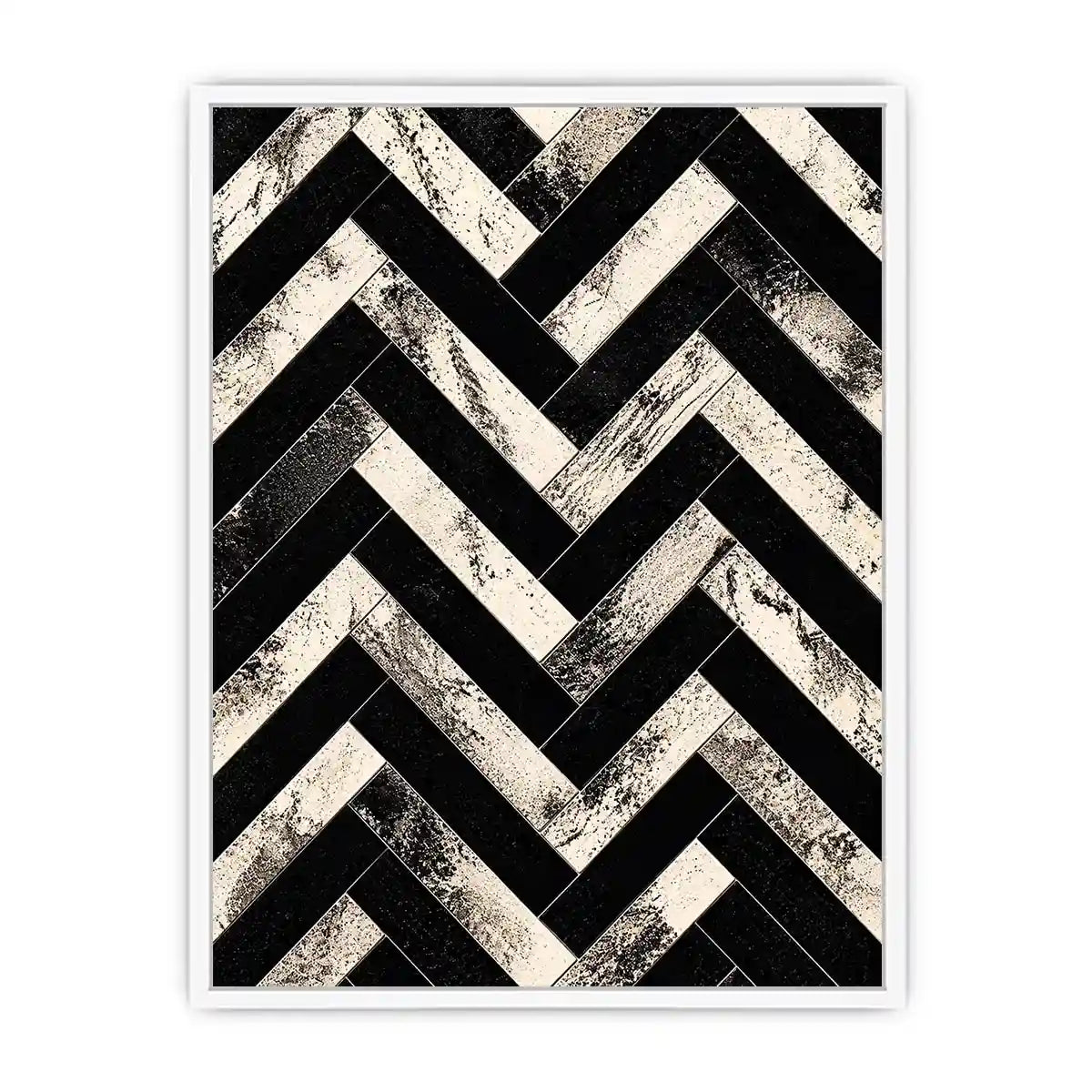 Geometric chevron pattern with textured details
