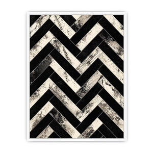 Geometric chevron pattern with textured details